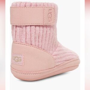 UGG Skylar Water Resistant Knit Baby Boot Seashell Pink size 4/5M
